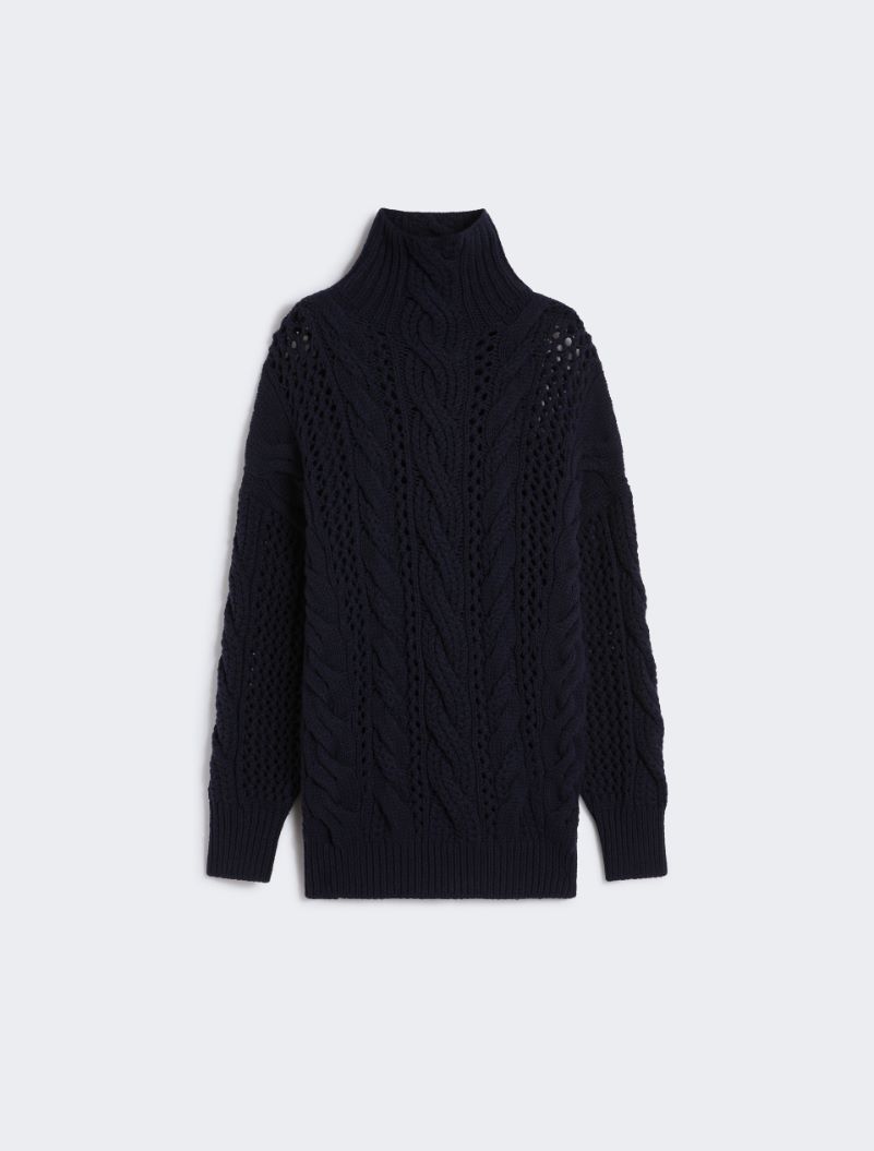 Maglia oversize con trecce - PETROLIO - Sportmax - 7
