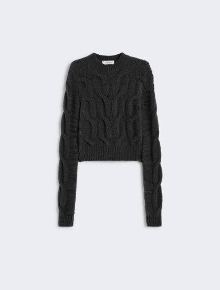Maglia soffice con trecce - NERO - Sportmax - 6