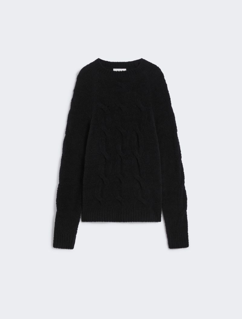 Oversized fluffy sweater - BLACK - Sportmax - 6