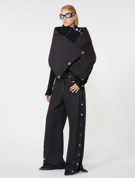 Fitted jumper with buttons - BLACK - Sportmax
