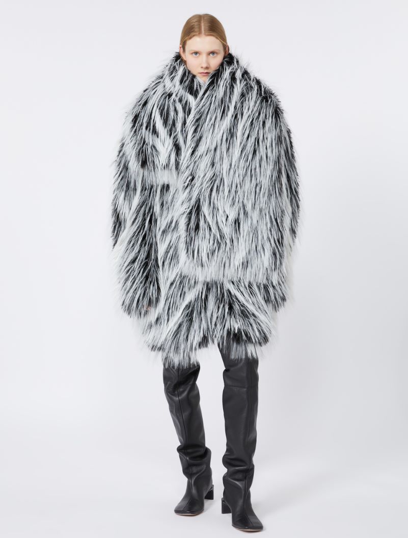 Oversized two-tone jacket - BLACK - Sportmax