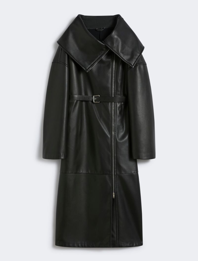 Long leather coat - RUNWAY - BLACK - Sportmax - 6