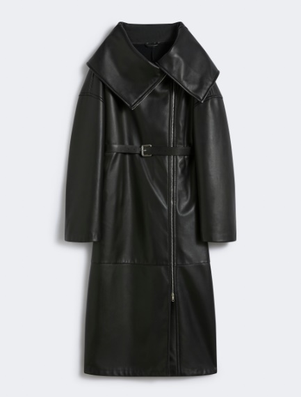Long leather coat - RUNWAY - BLACK - Sportmax