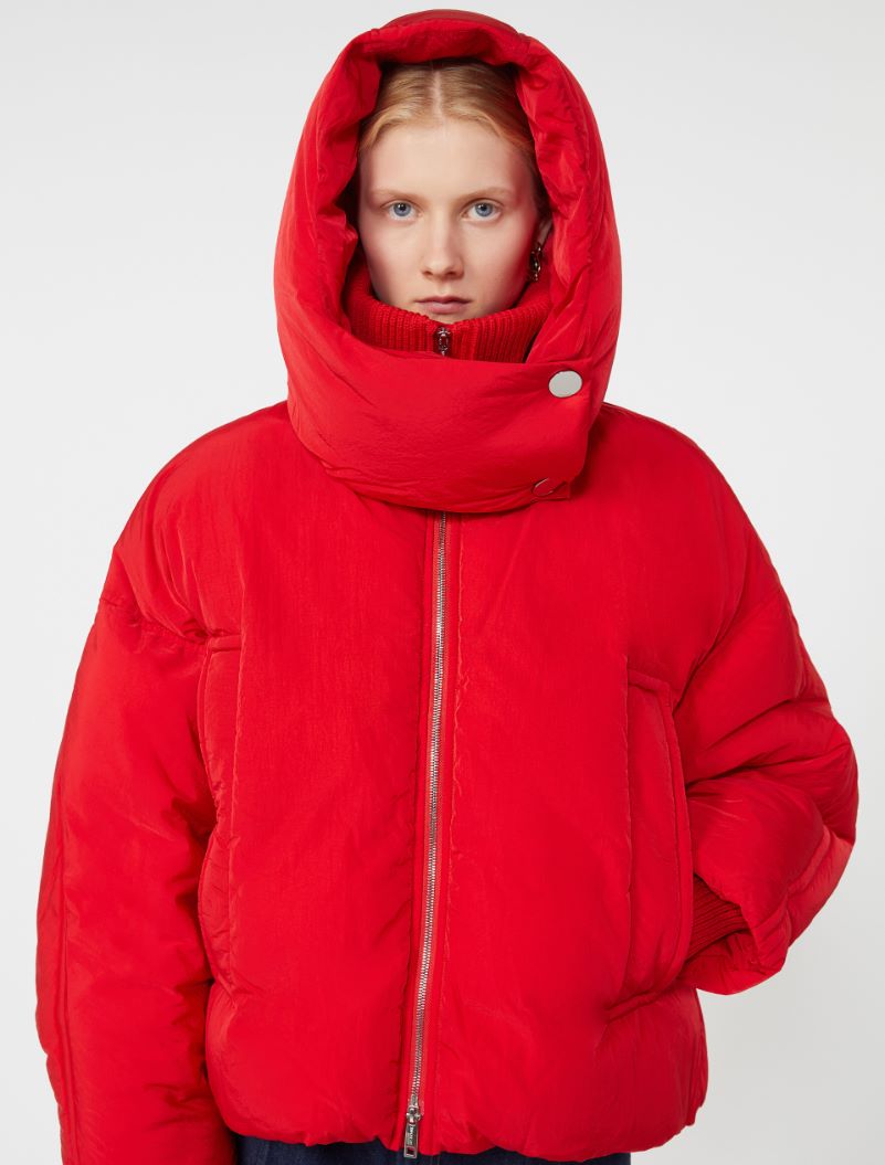 Water-repellent short down jacket - RED - Sportmax - 4