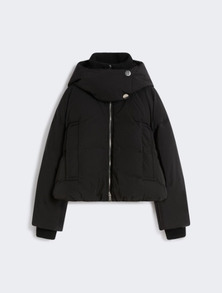 Water-repellent short down jacket - BLACK - Sportmax