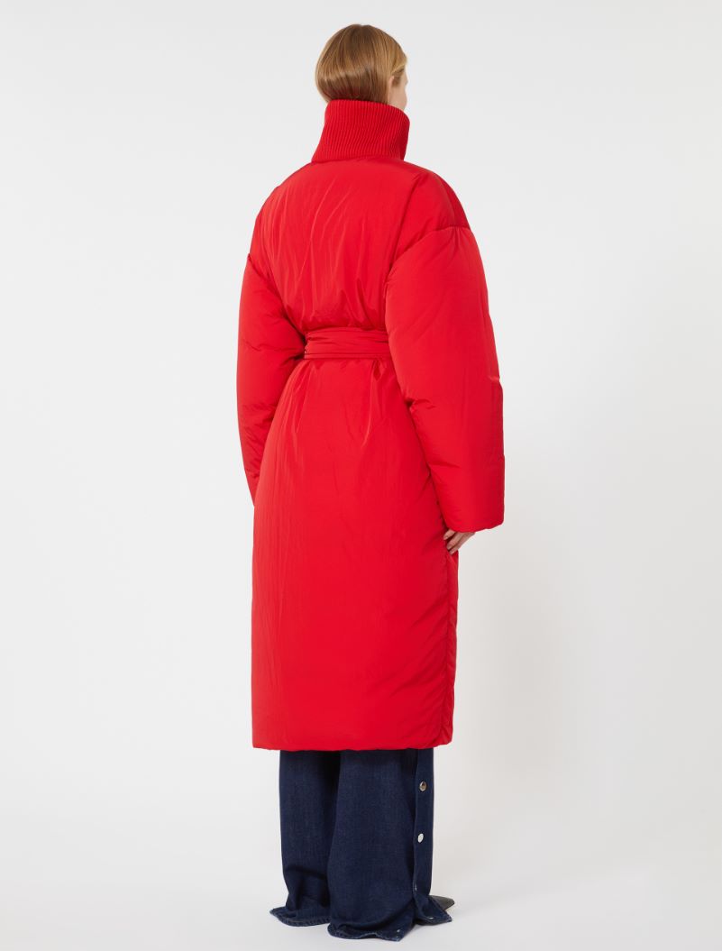 Water-repellent long down jacket - RED - Sportmax - 3