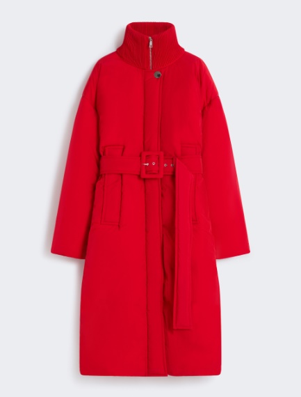 Water-repellent long down jacket - RED - Sportmax - 6