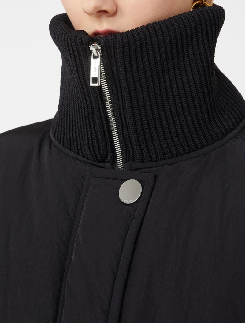 Water-repellent long down jacket - BLACK - Sportmax - 4