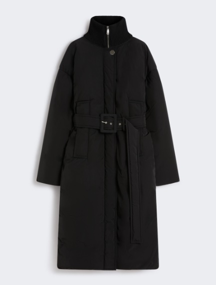 Water-repellent long down jacket - BLACK - Sportmax