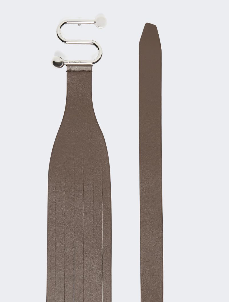 Wide belt with S buckle - Cocoa - Sportmax - 2