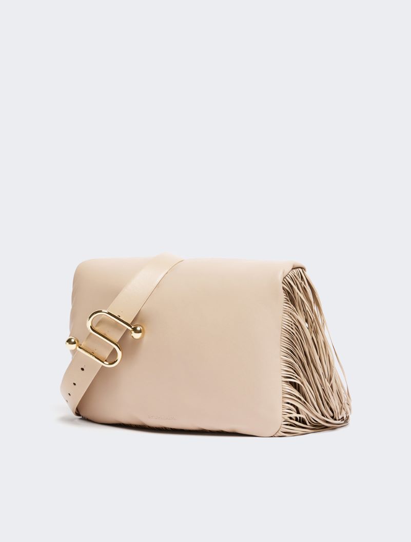 Soffy bag with long fringes - RUNWAY - SAND - Sportmax - 2