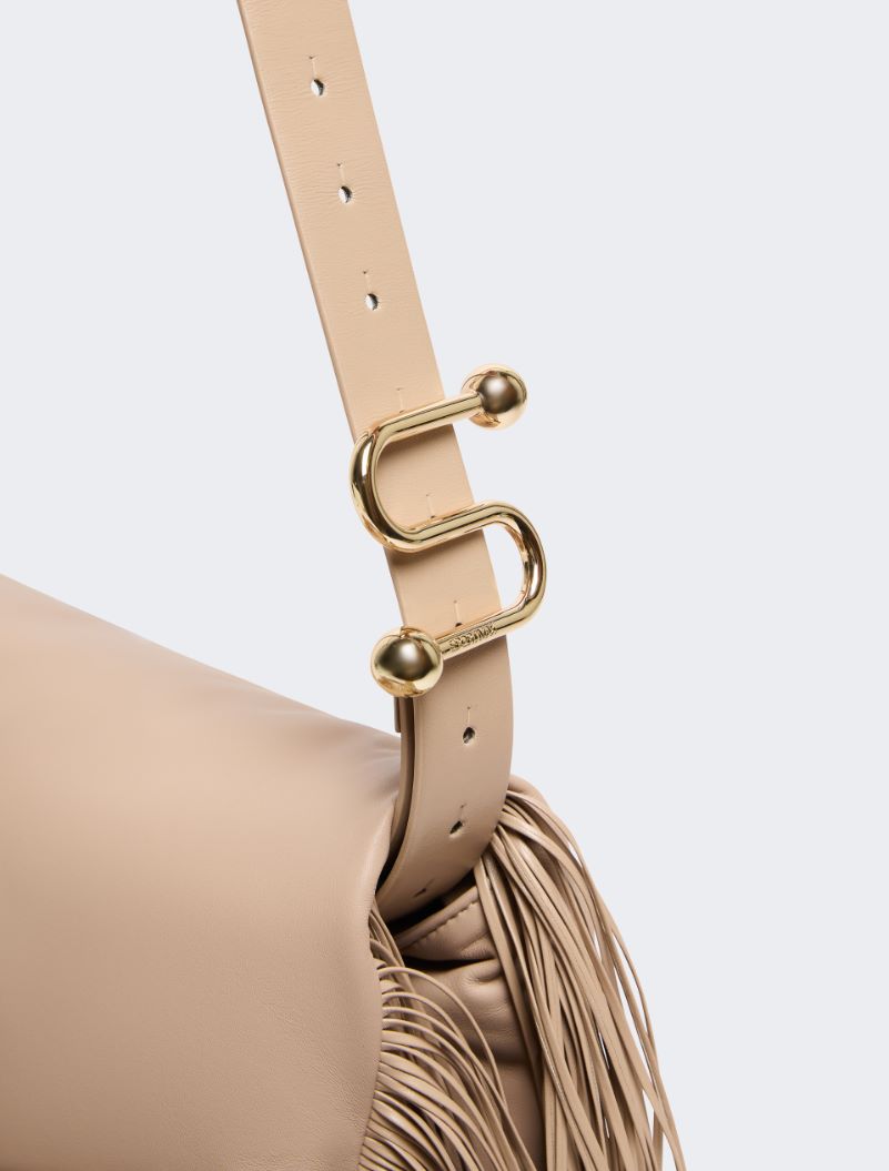 Soffy bag with long fringes - RUNWAY - SAND - Sportmax - 5