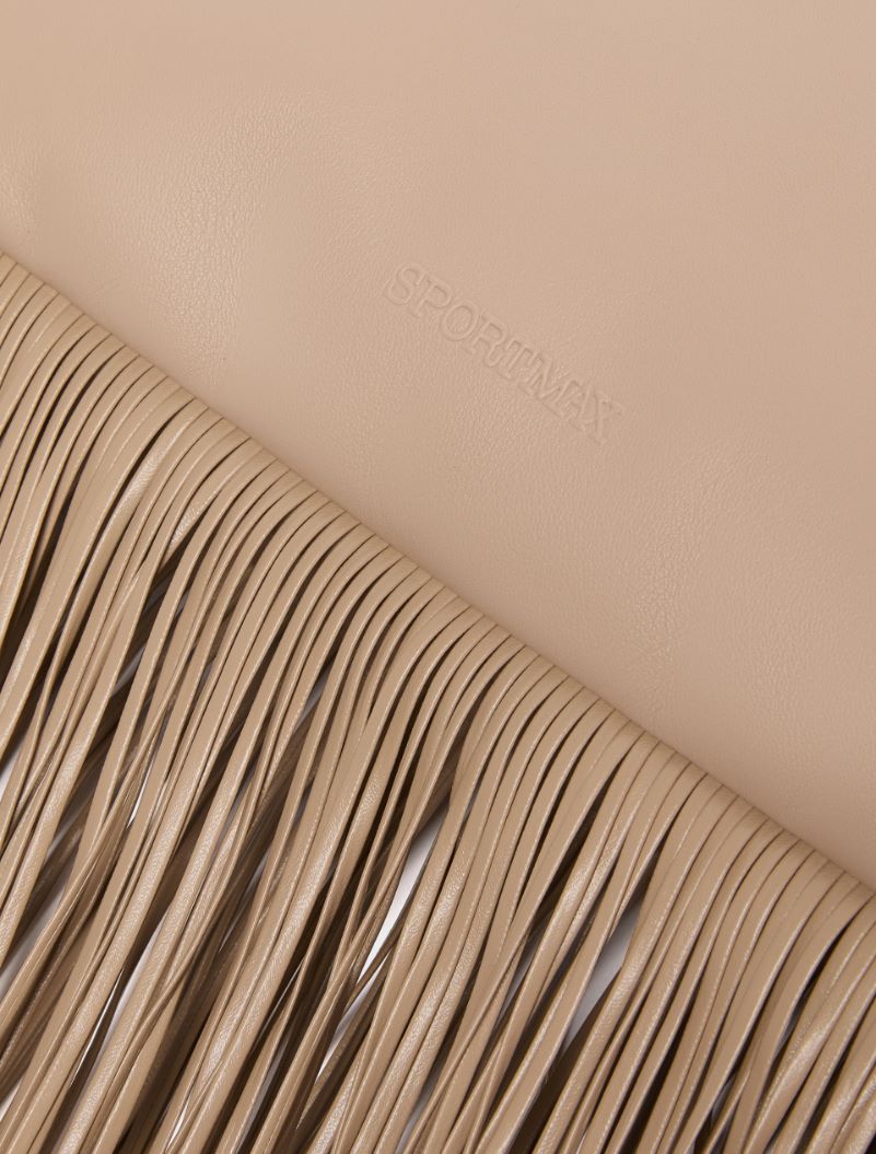 Soffy bag with long fringes - RUNWAY - SAND - Sportmax - 6