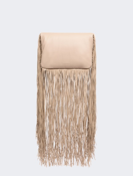 Soffy bag with long fringes - RUNWAY - SAND - Sportmax