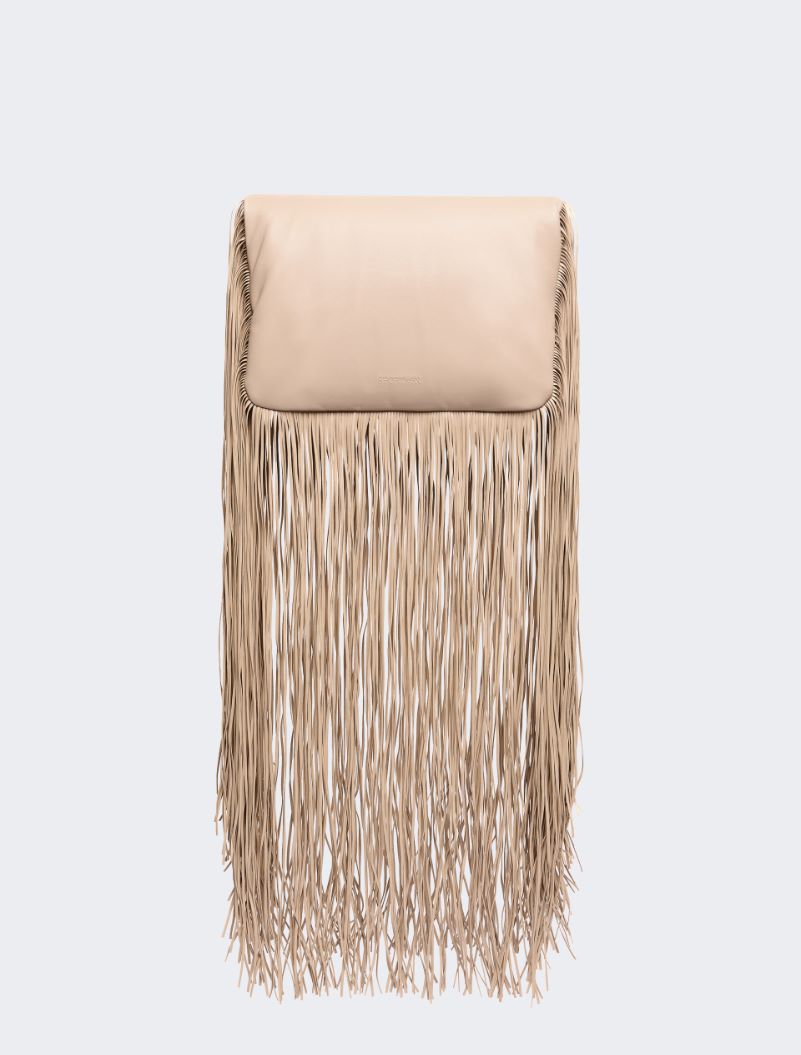 Soffy bag with long fringes - RUNWAY - SAND - Sportmax