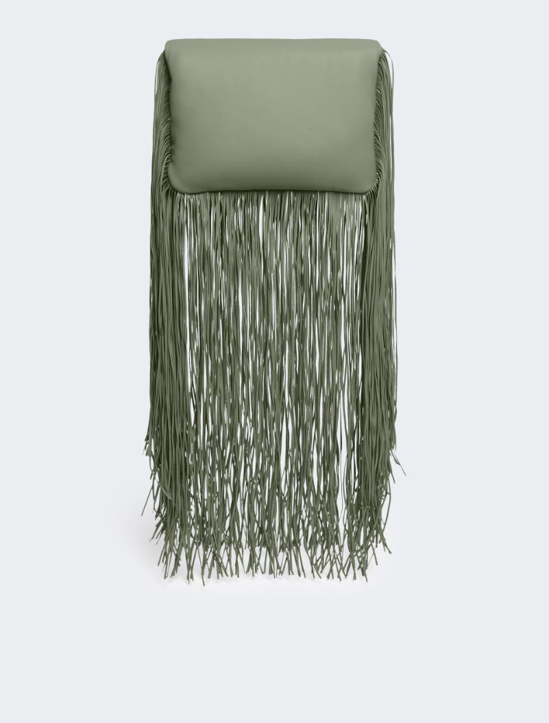 Soffy bag with long fringes - RUNWAY - OLIVE GREEN - Sportmax - 3