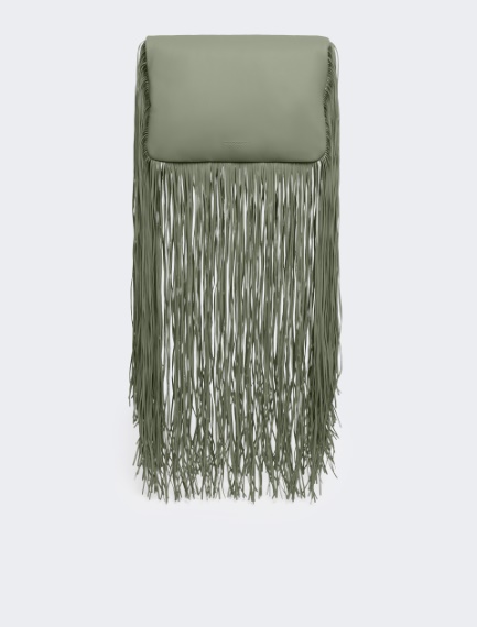 Soffy bag with long fringes - RUNWAY - OLIVE GREEN - Sportmax