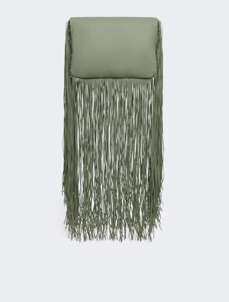 Soffy bag with long fringes - RUNWAY - OLIVE GREEN - Sportmax