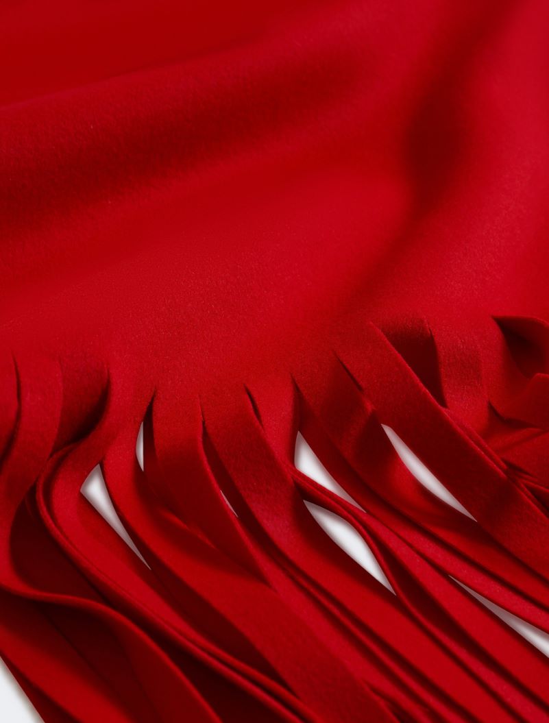 Long fringed scarf - RUNWAY - RED - Sportmax - 2