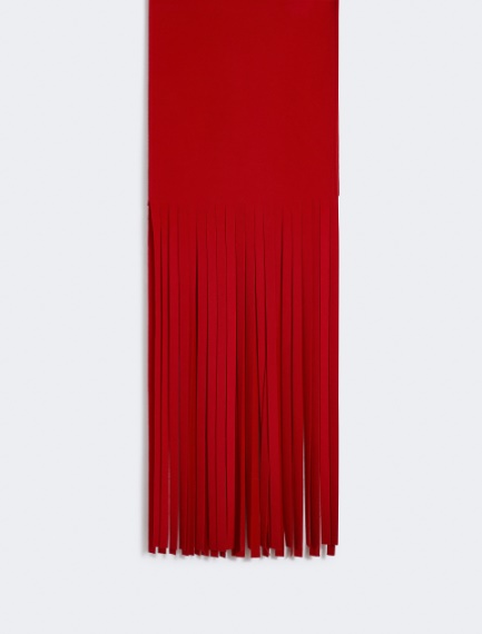 Long fringed scarf - RUNWAY - RED - Sportmax