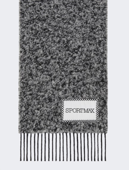Scarf with fringes - BLACK - Sportmax