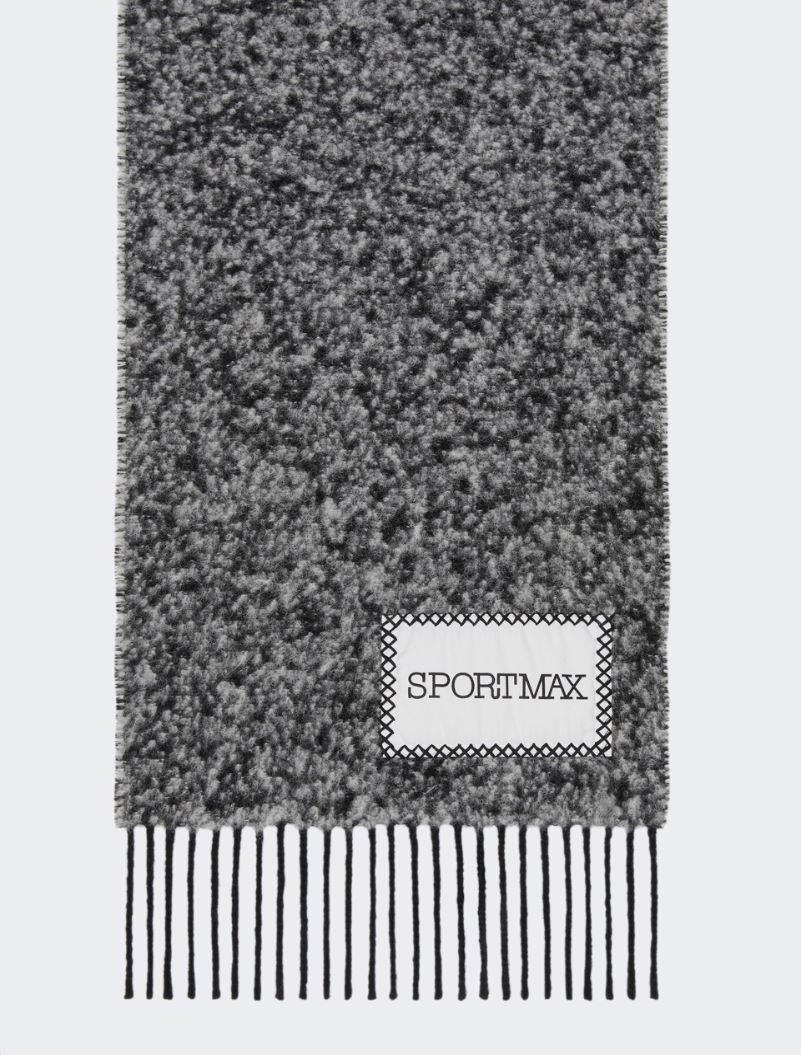 Scarf with fringes - BLACK - Sportmax