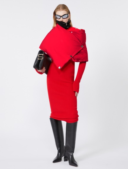 Padded stole - RED - Sportmax