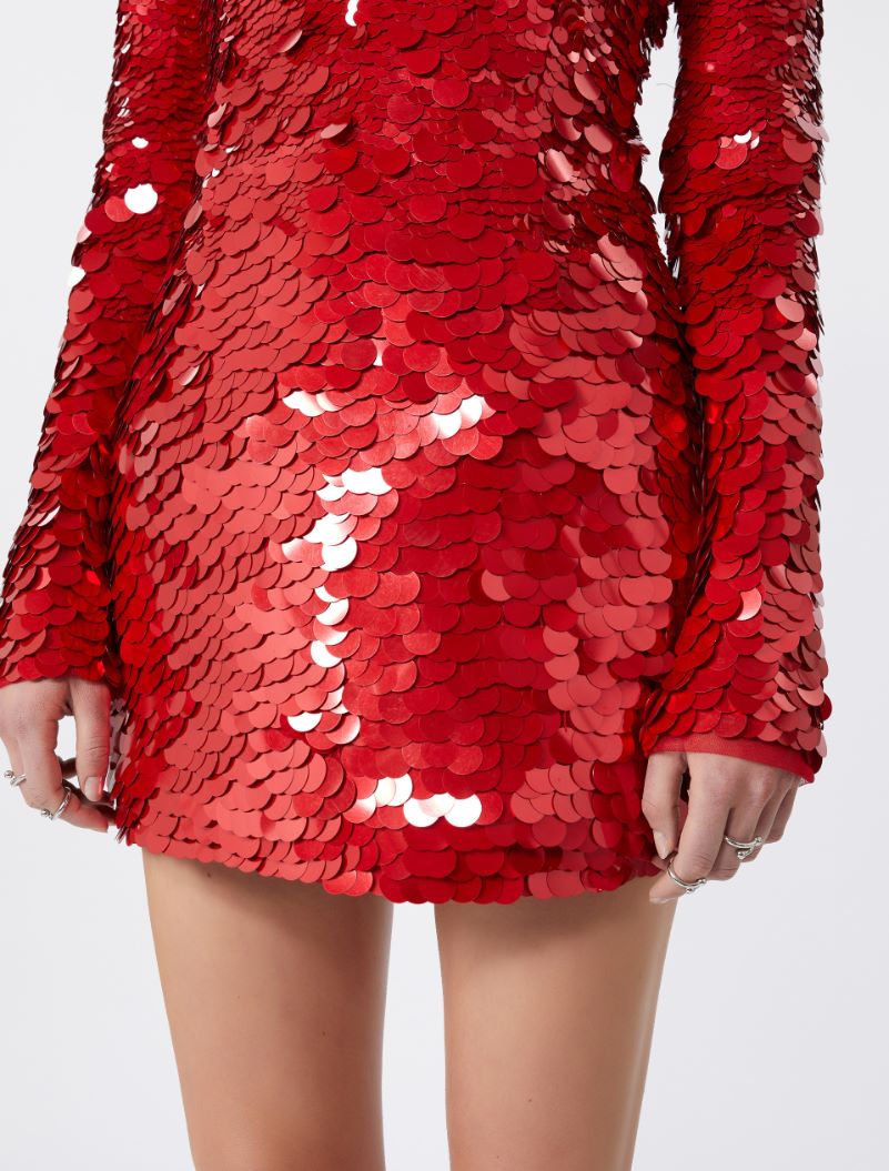 Abito corto con paillette - KLEPSYDRA CAPSULE - ROSSO - Sportmax - 5