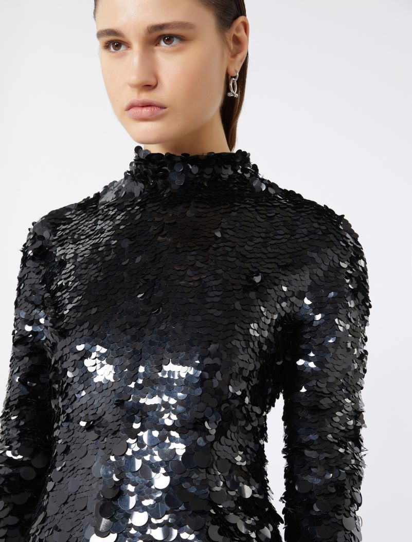 Abito corto con paillette - KLEPSYDRA CAPSULE - NERO - Sportmax - 4