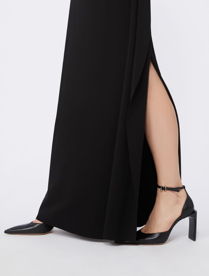 Asymmetrical fitted dress - BLACK - Sportmax - 4