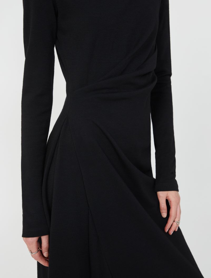 Long jersey dress - BLACK - Sportmax - 5