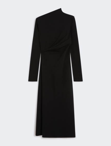 Long jersey dress - BLACK - Sportmax