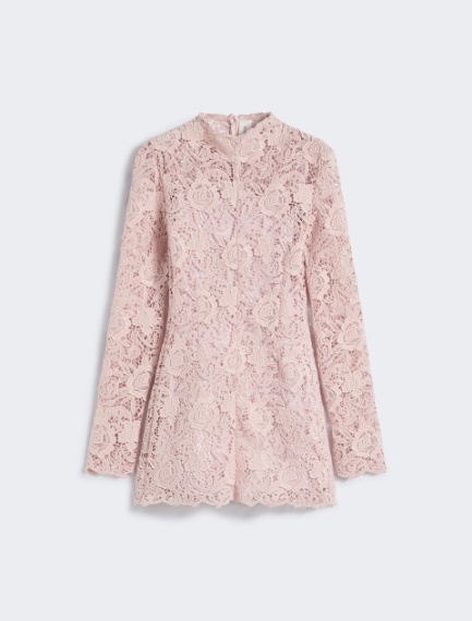 Short floral macramé dress - KLEPSYDRA CAPSULE - PINK - Sportmax - 7