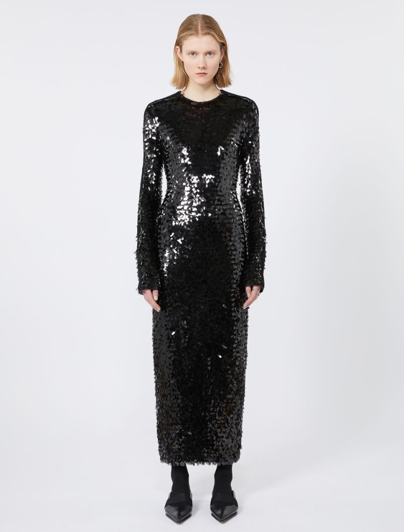 Sequin-adorned jersey dress - BLACK - Sportmax - 2