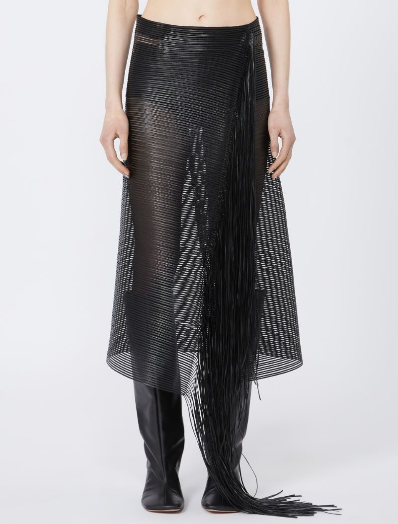 Midi skirt with fringes - BLACK - Sportmax - 2