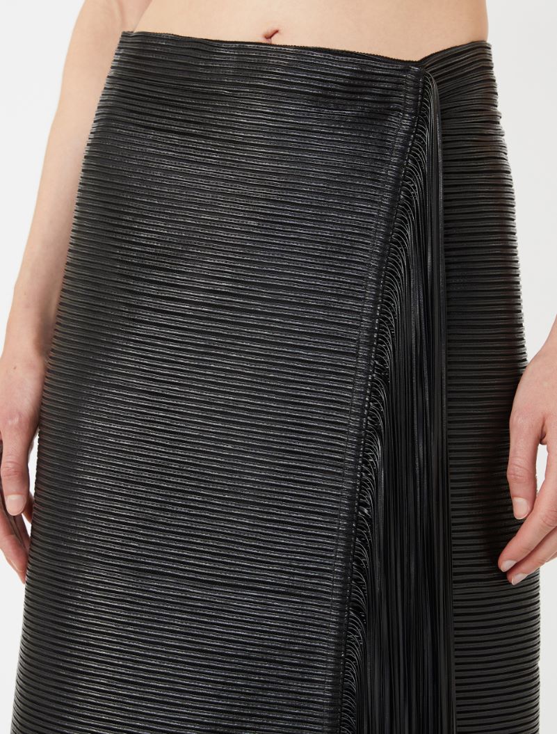 Midi skirt with fringes - RUNWAY - BLACK - Sportmax - 5