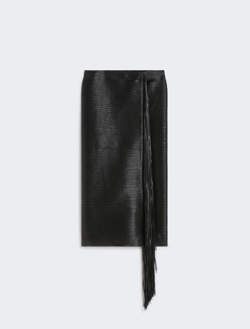 Midi skirt with fringes - BLACK - Sportmax - 6
