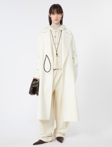 Soft trousers in light fleece - IVORY - Sportmax