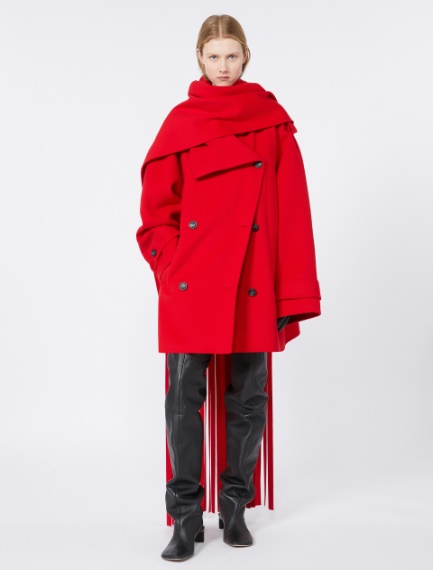 Thigh-high calfskin boots - RUNWAY - BLACK - Sportmax