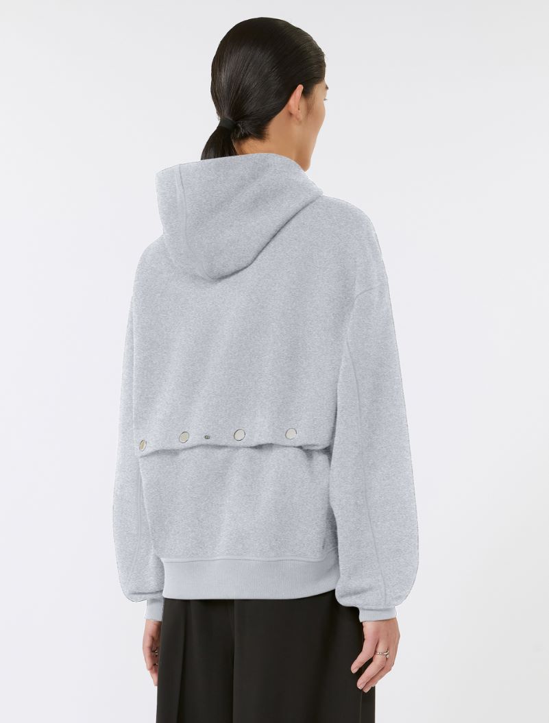 Sweatshirt with detachable hem detail - MEDIUM GREY - Sportmax - 3