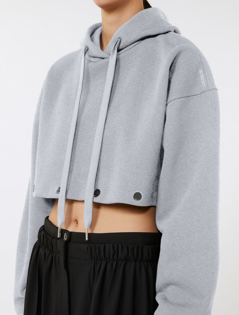 Sweatshirt with detachable hem detail - MEDIUM GREY - Sportmax - 4