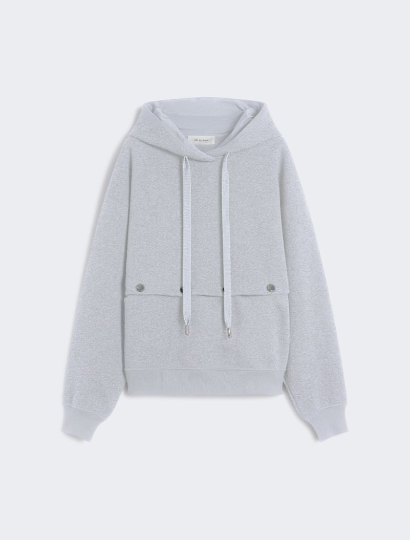 Sweatshirt with detachable hem detail - MEDIUM GREY - Sportmax - 6