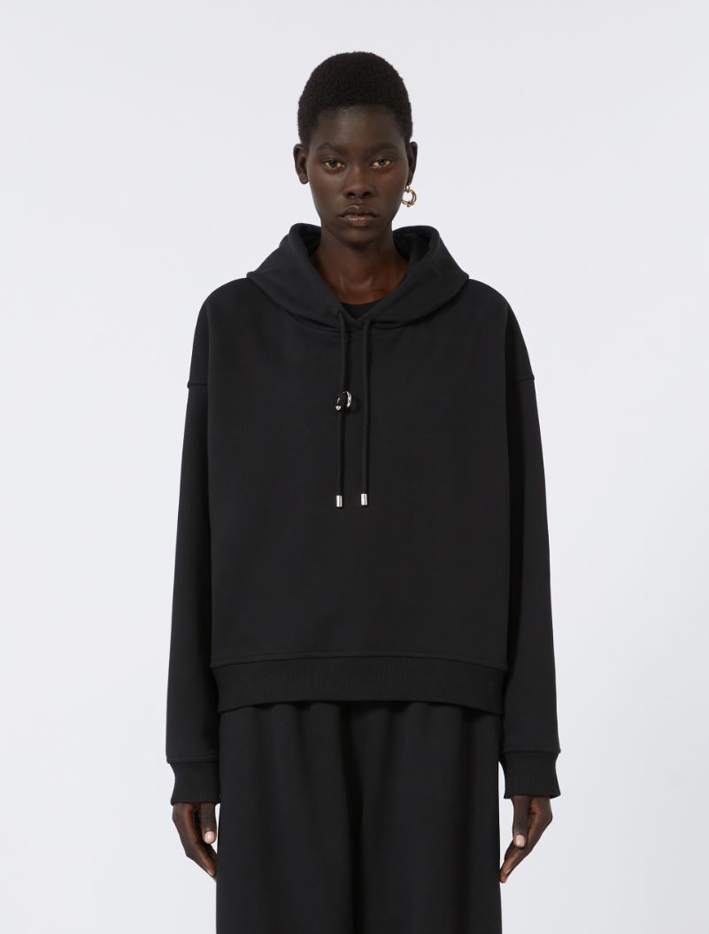 Lined hoodie - BLACK - Sportmax - 2