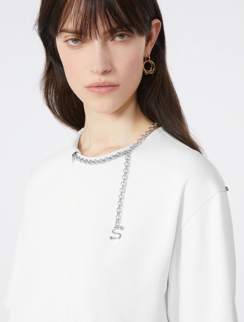 Short sleeve T-shirt - OPTICAL WHITE - Sportmax - 4