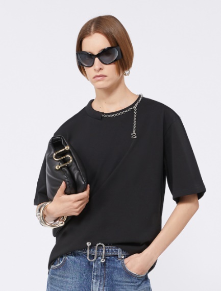 T-shirt a manica corta - NERO - Sportmax