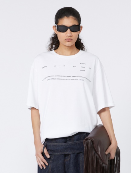 T-shirt con stampa - RUNWAY - BIANCO OTTICO - Sportmax