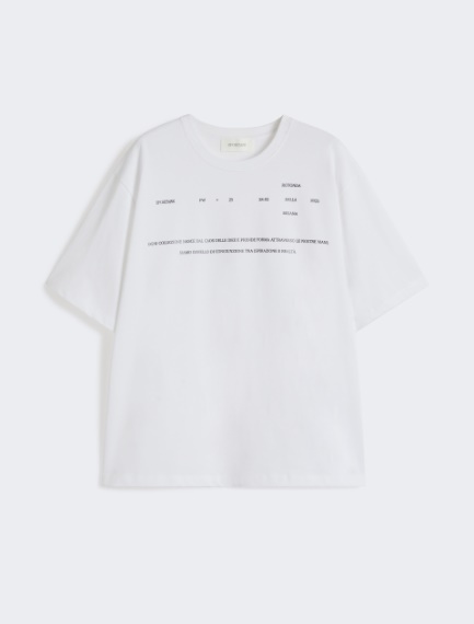 Printed T-shirt - RUNWAY - OPTICAL WHITE - Sportmax