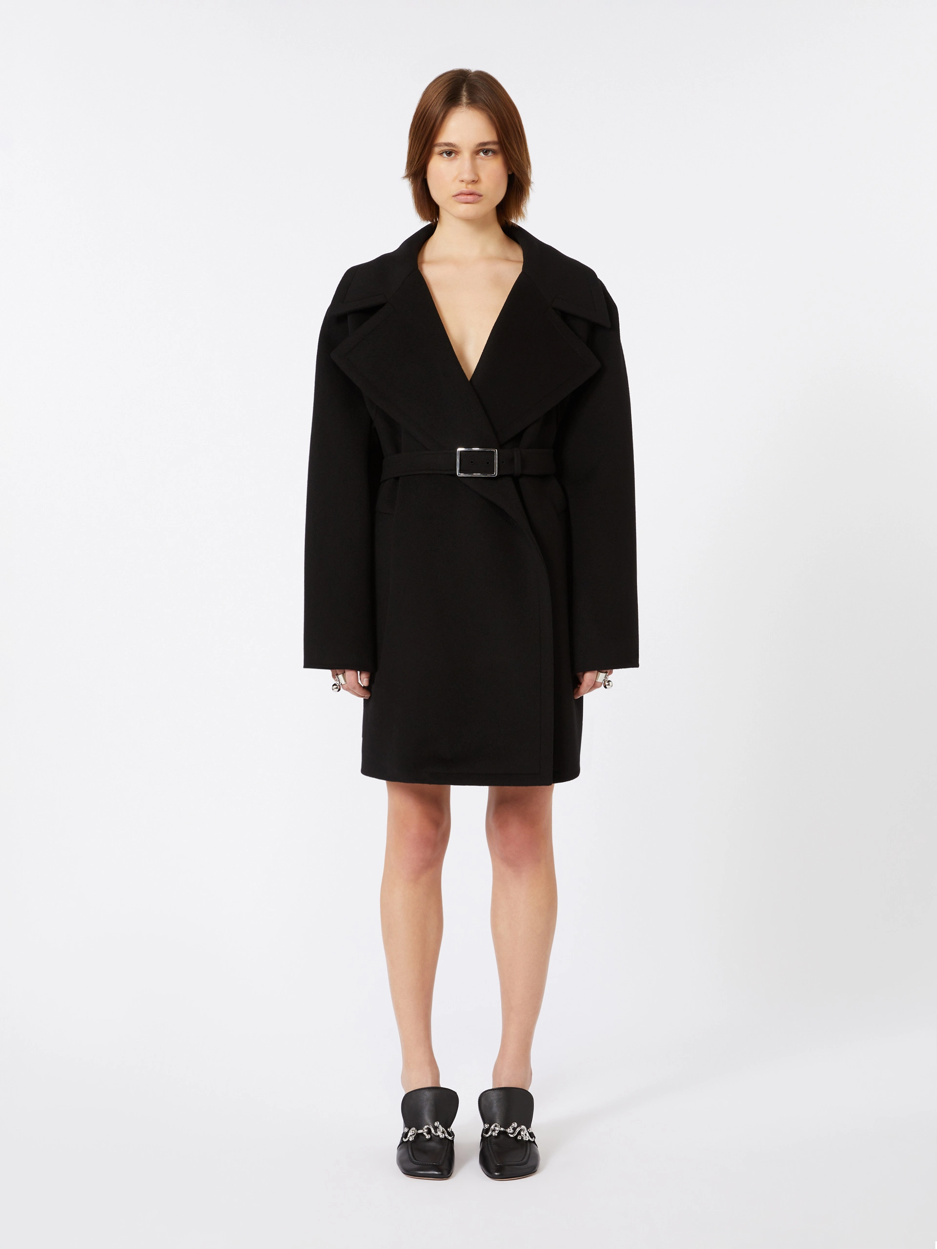 Short wool coat - BLACK - Sportmax - 2