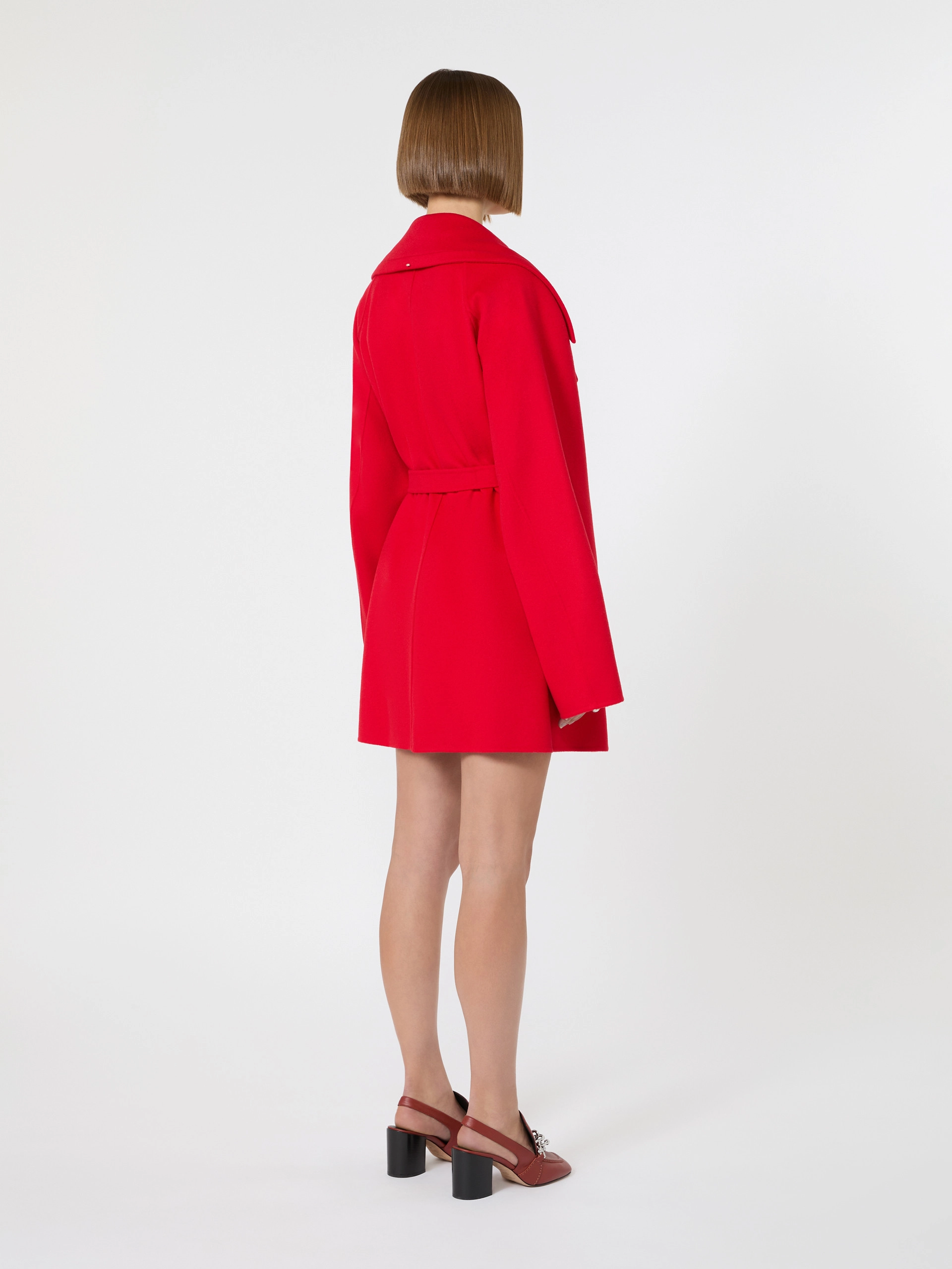 Short wool coat - RED - Sportmax - 3