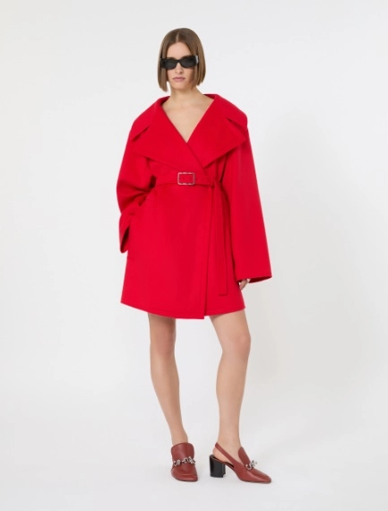 Short wool coat - RED - Sportmax - 1